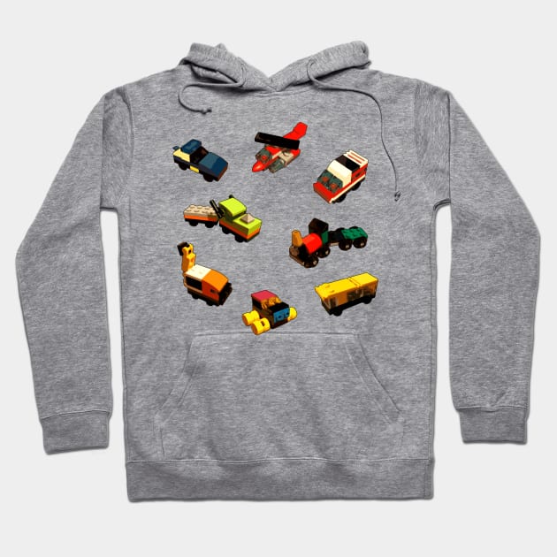Bricks And Pieces - Transport Collection 2 Hoodie by druscilla13